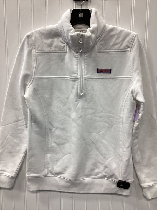 Sweatshirt Collar By Vineyard Vines In White, Size:S