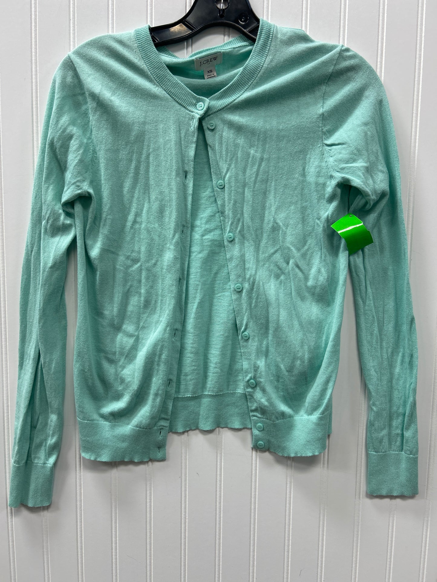 Cardigan By J. Crew In Teal, Size:Xs