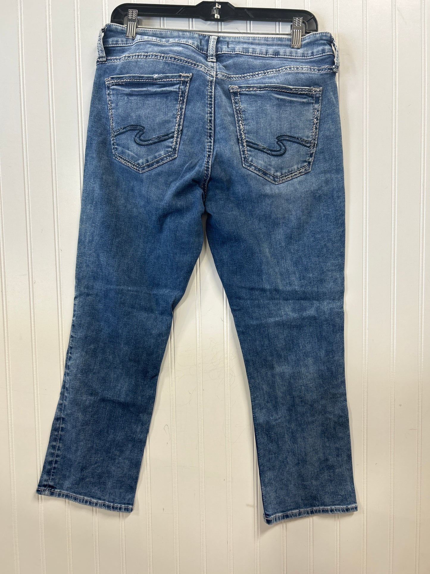 Jeans Skinny By Silver In Blue Denim, Size:8