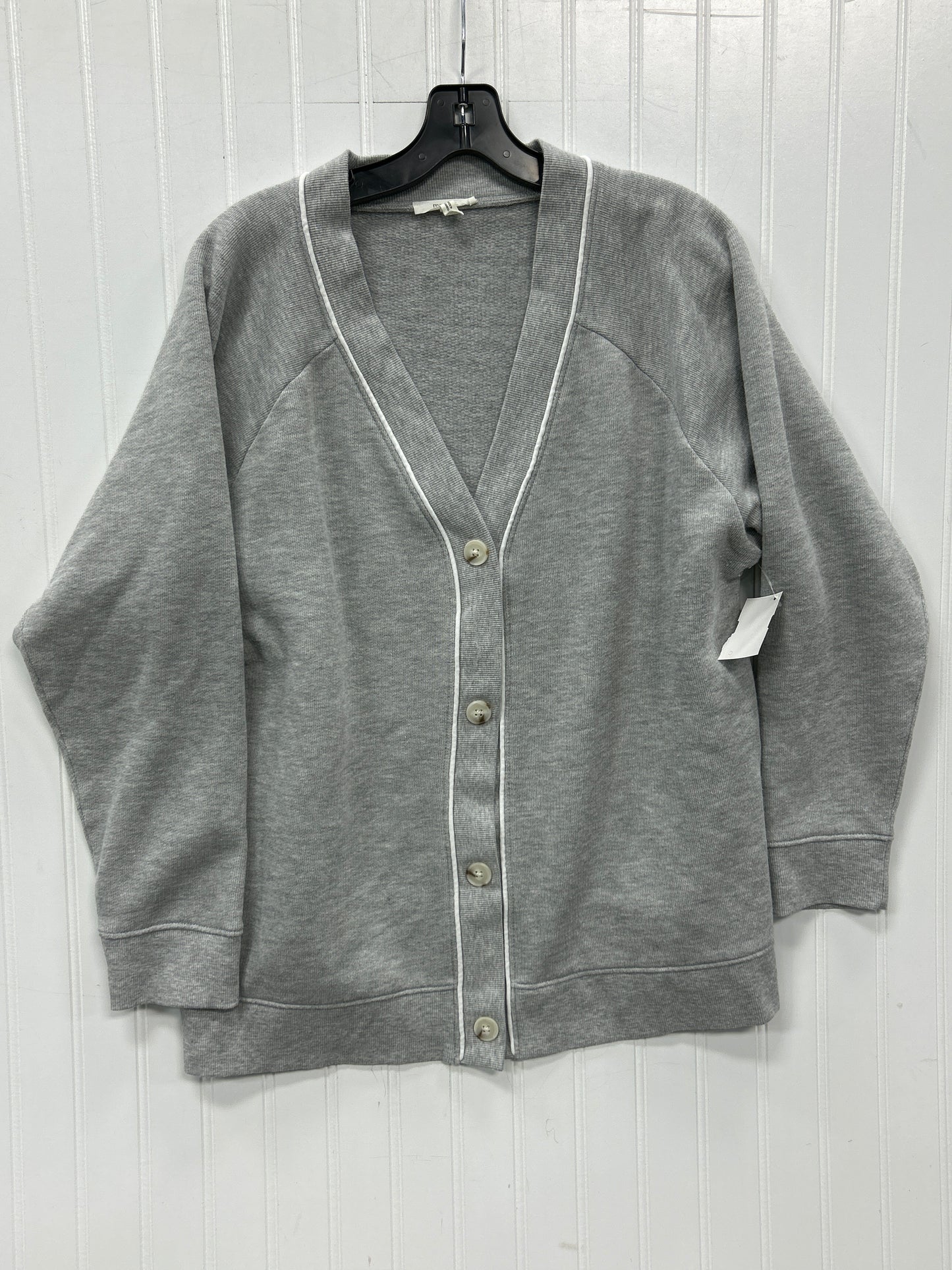 Cardigan By Maurices In Grey, Size:1X