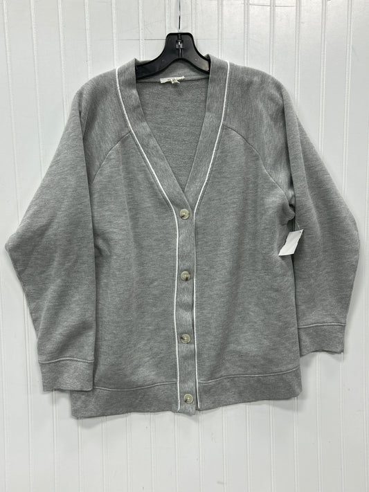 Cardigan By Maurices In Grey, Size:1X