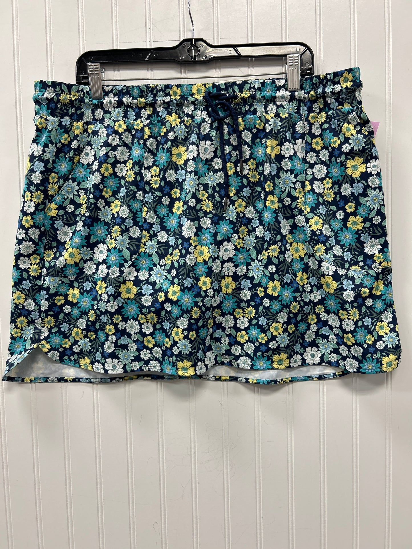 Athletic Skort By St Johns Bay In Floral Print, Size:Xlp