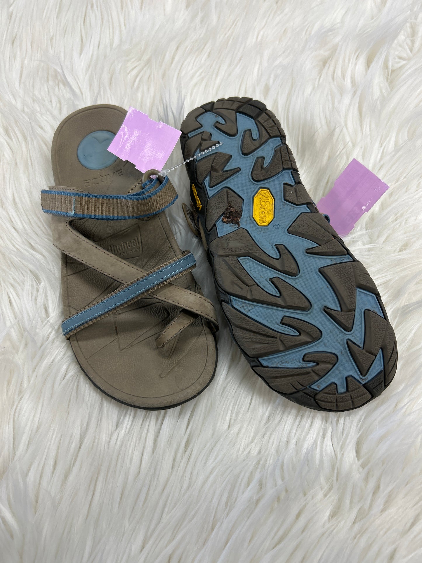 Sandals Flats By Cmc In Grey, Size:5