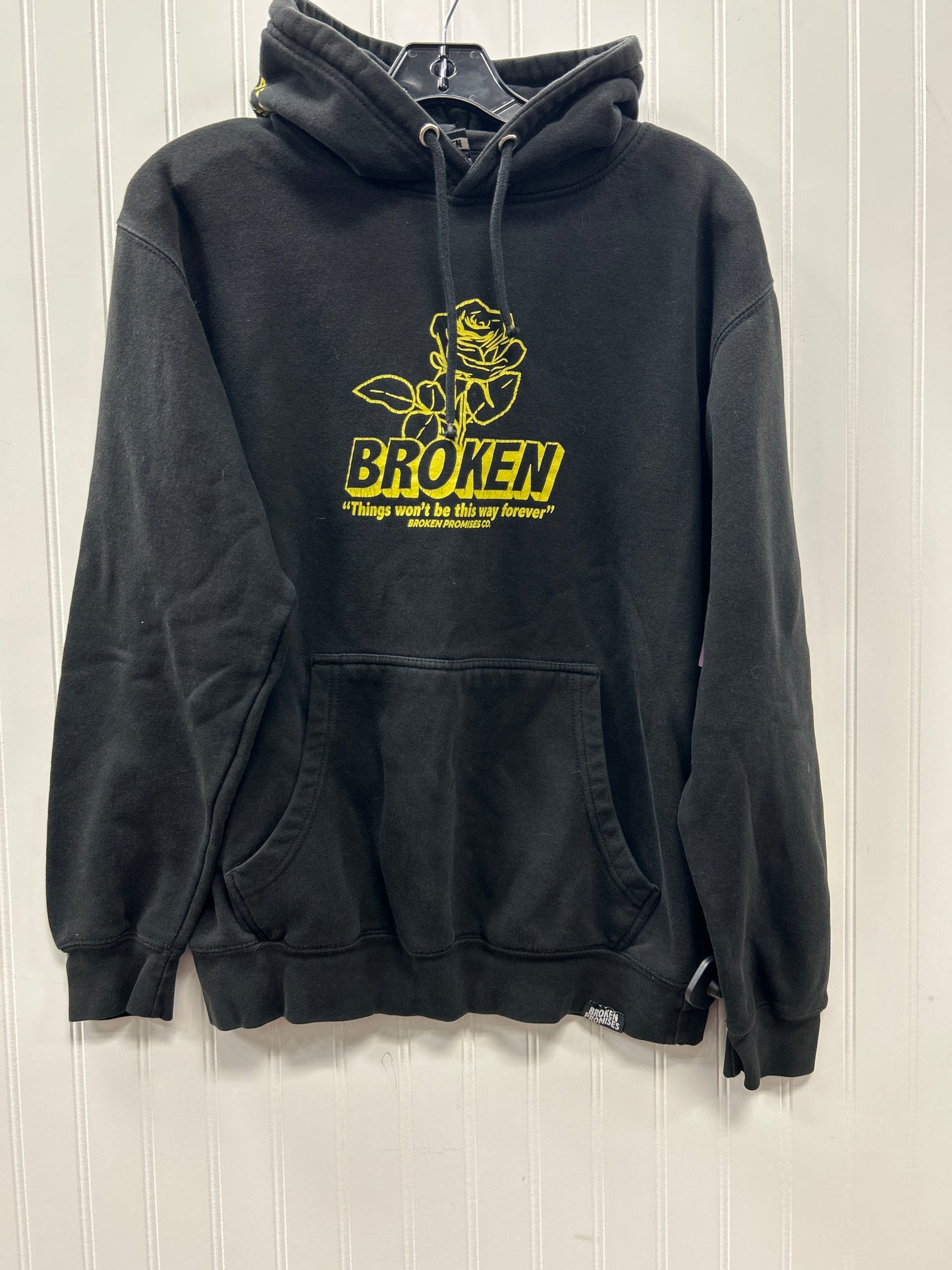Sweatshirt Hoodie By Clothes Mentor In Black, Size:M