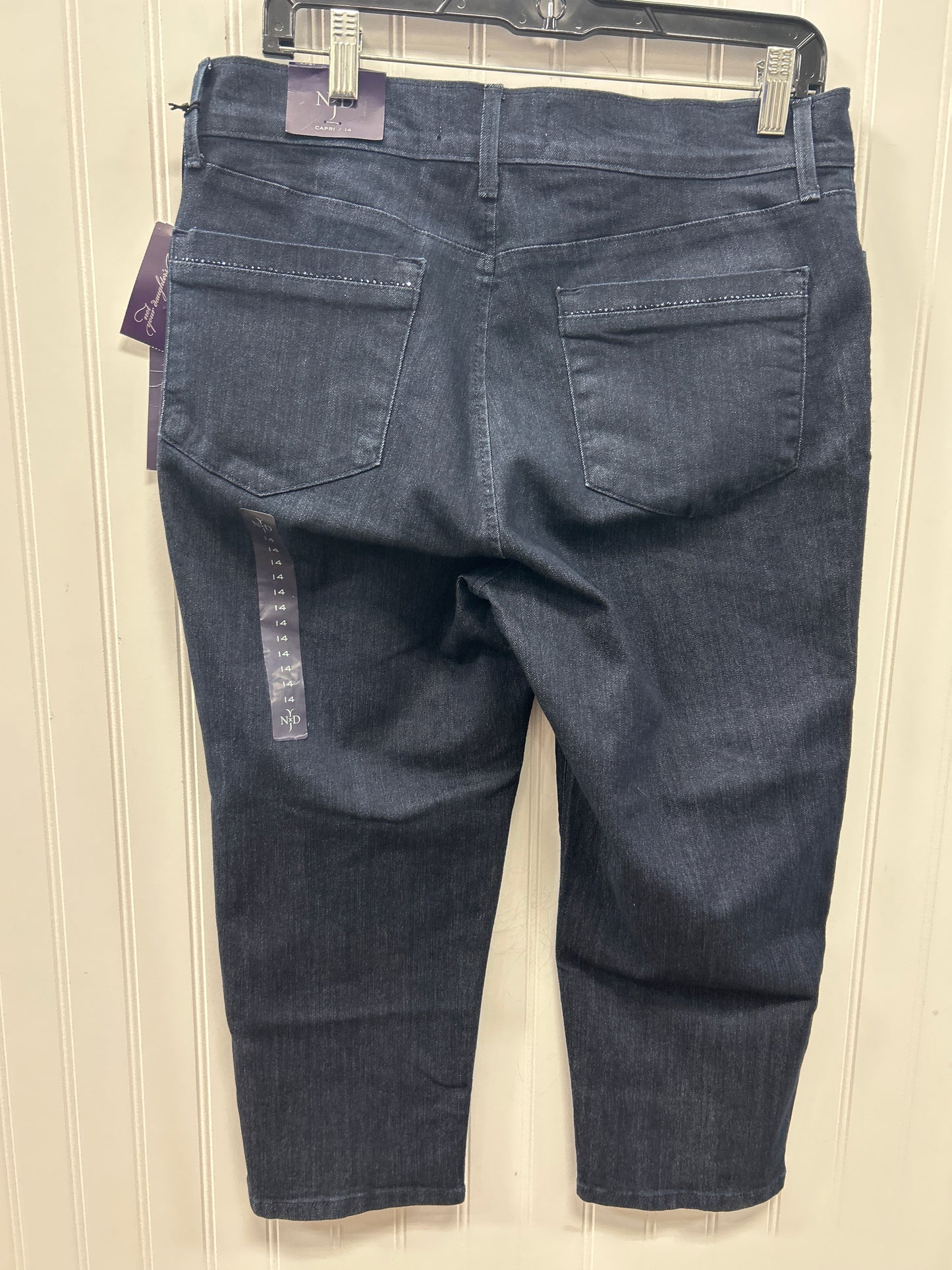 Capris By Not Your Daughters Jeans In Blue Denim, Size:14