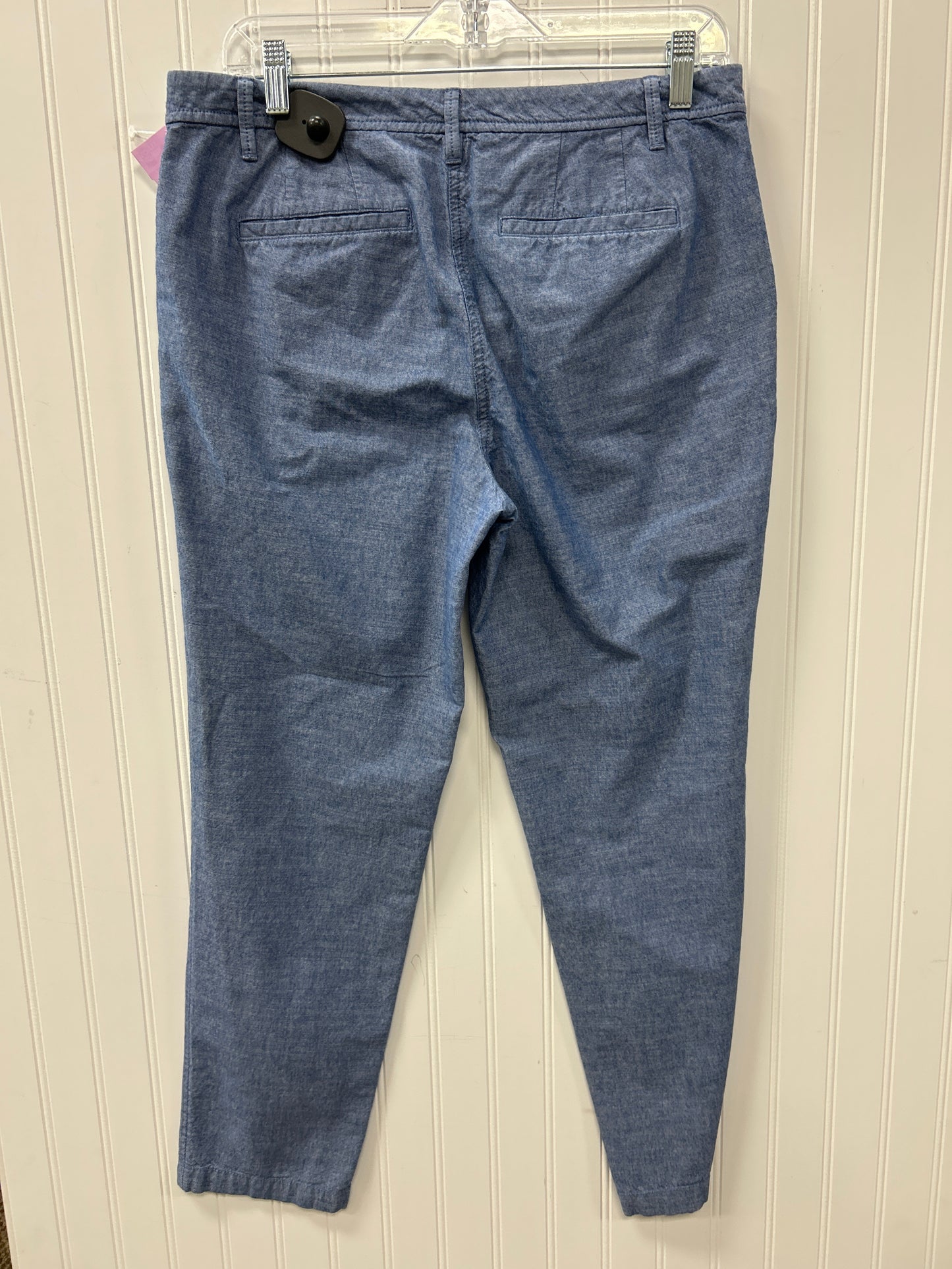 Pants Linen By Talbots In Blue, Size:8