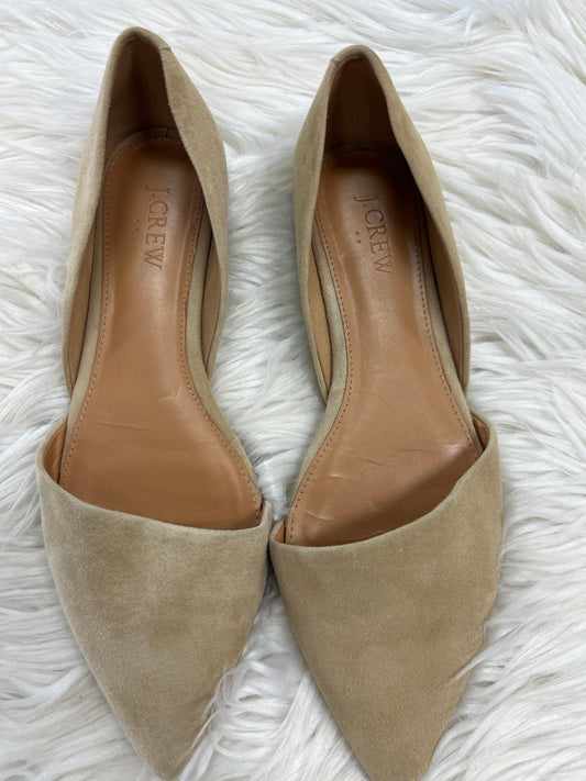 Sandals Flats By J. Crew In Cream, Size:7.5