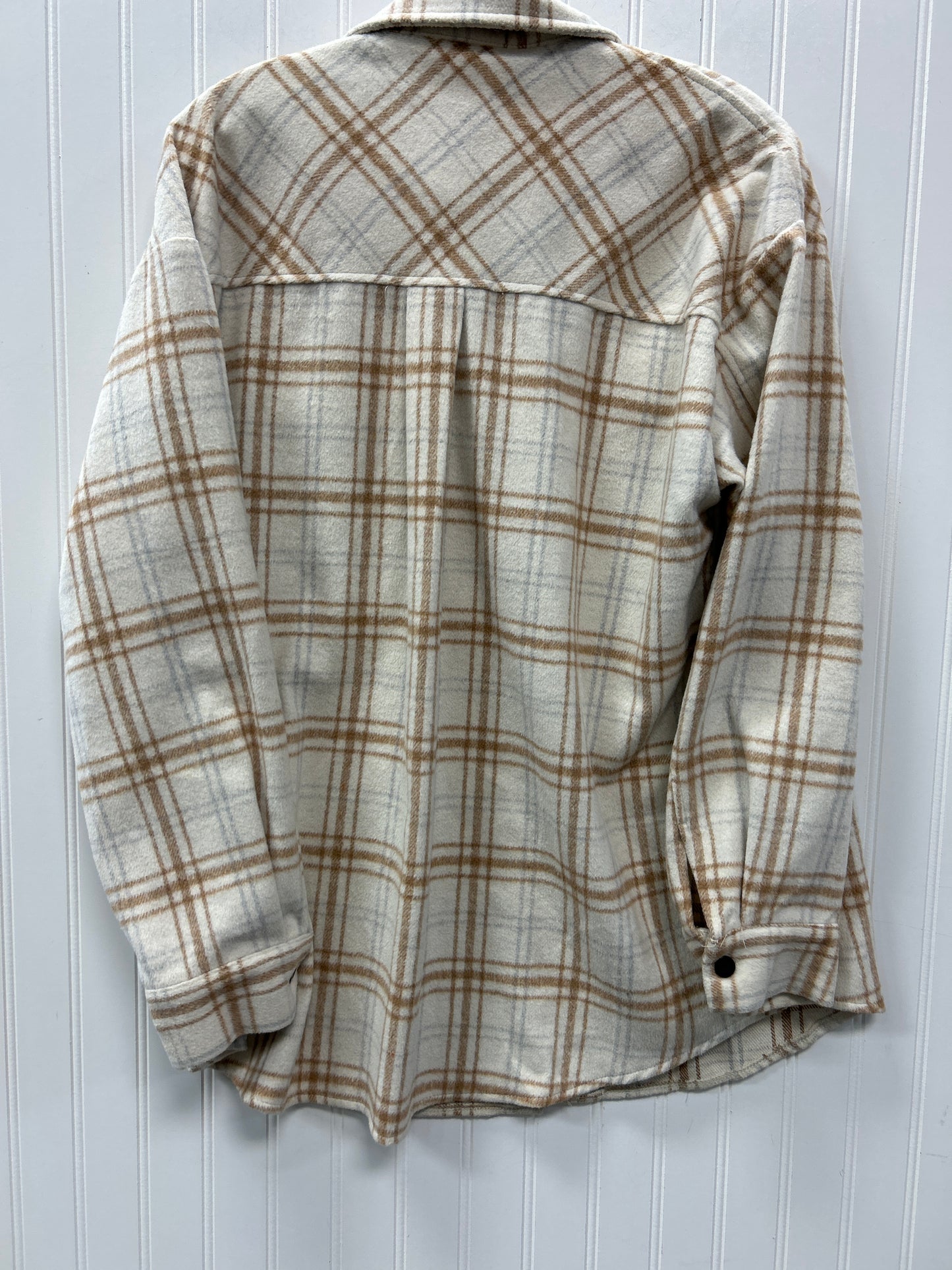 Jacket Fleece By Trendy Queen In Cream, Size:L