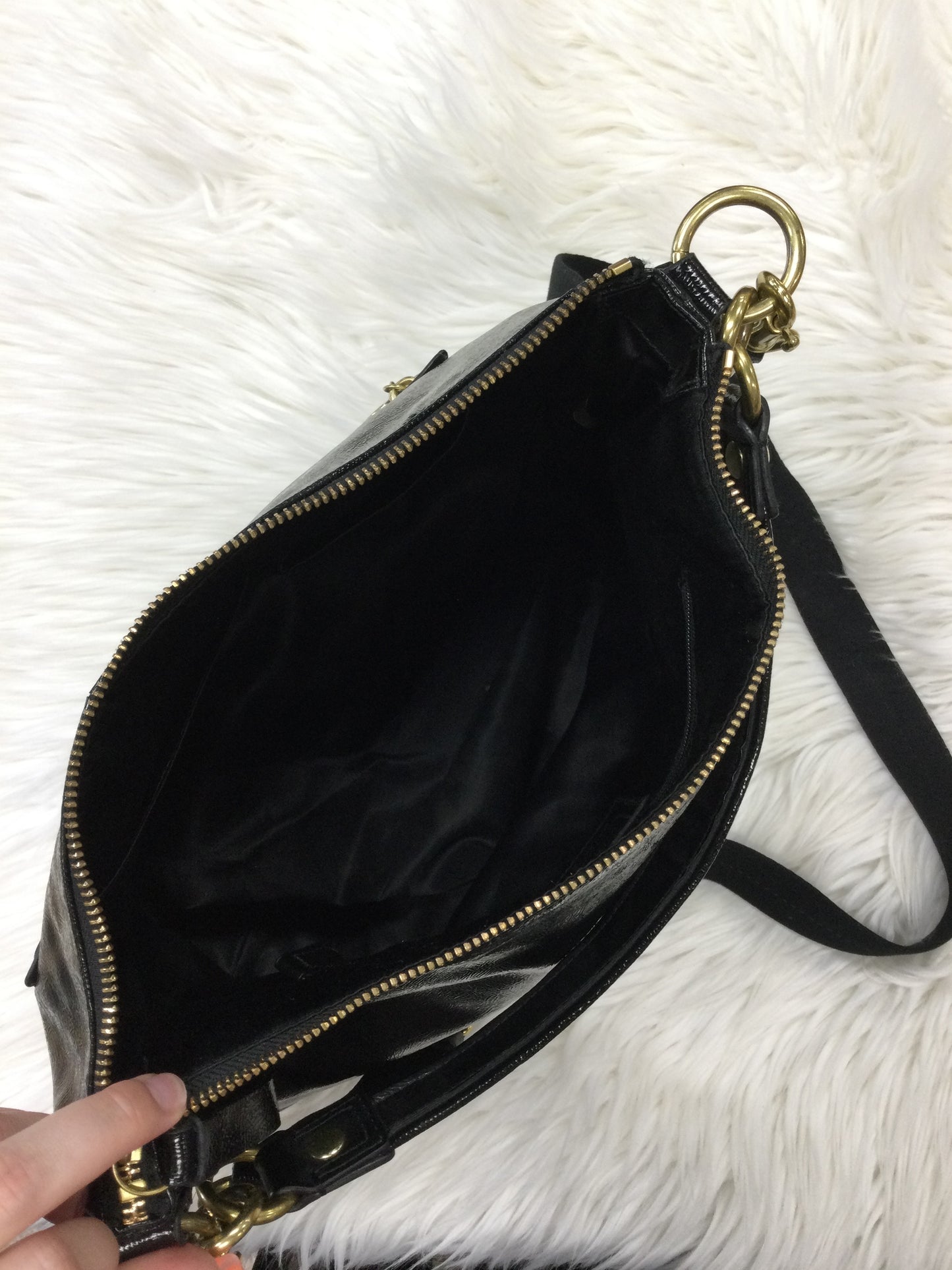 Handbag Designer By Coach In Black, Size:Large