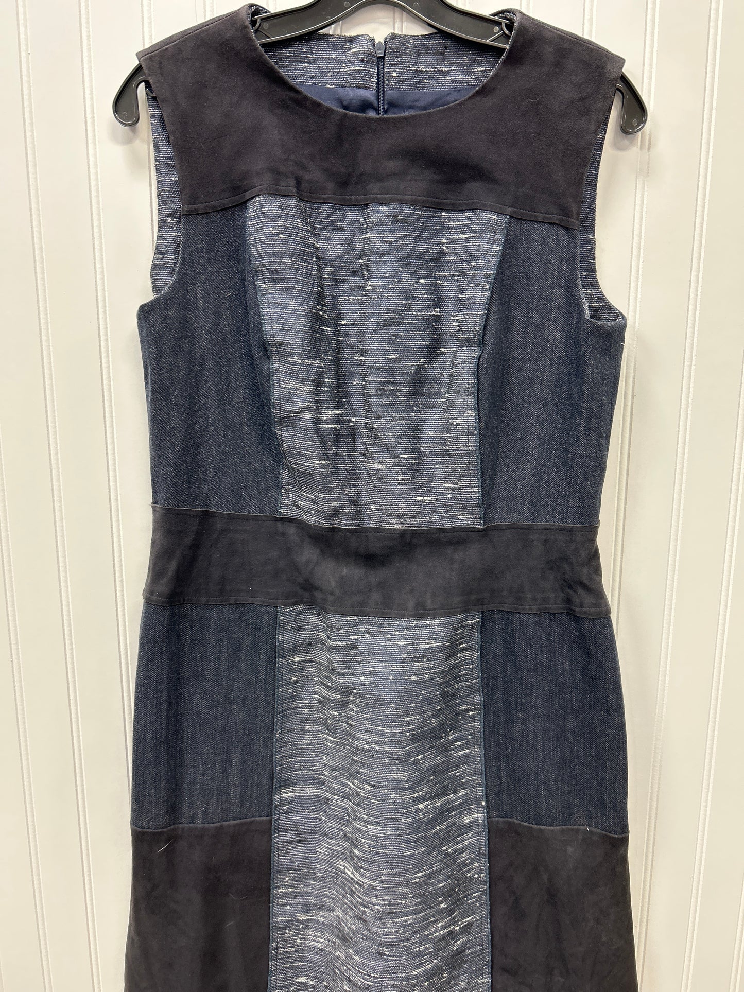 Dress Designer By Carolina Herrera In Navy, Size:L