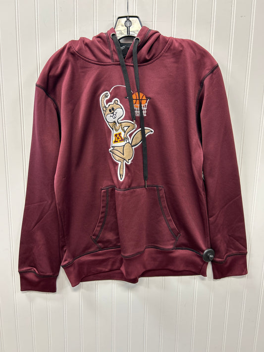 Athletic Sweatshirt Hoodie By Cmc In Maroon, Size:M