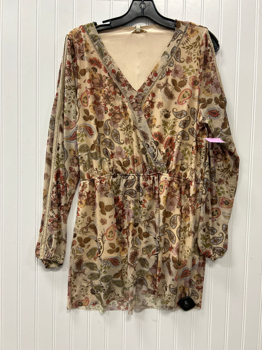 Tunic Ls By Bke In Tan, Size:M