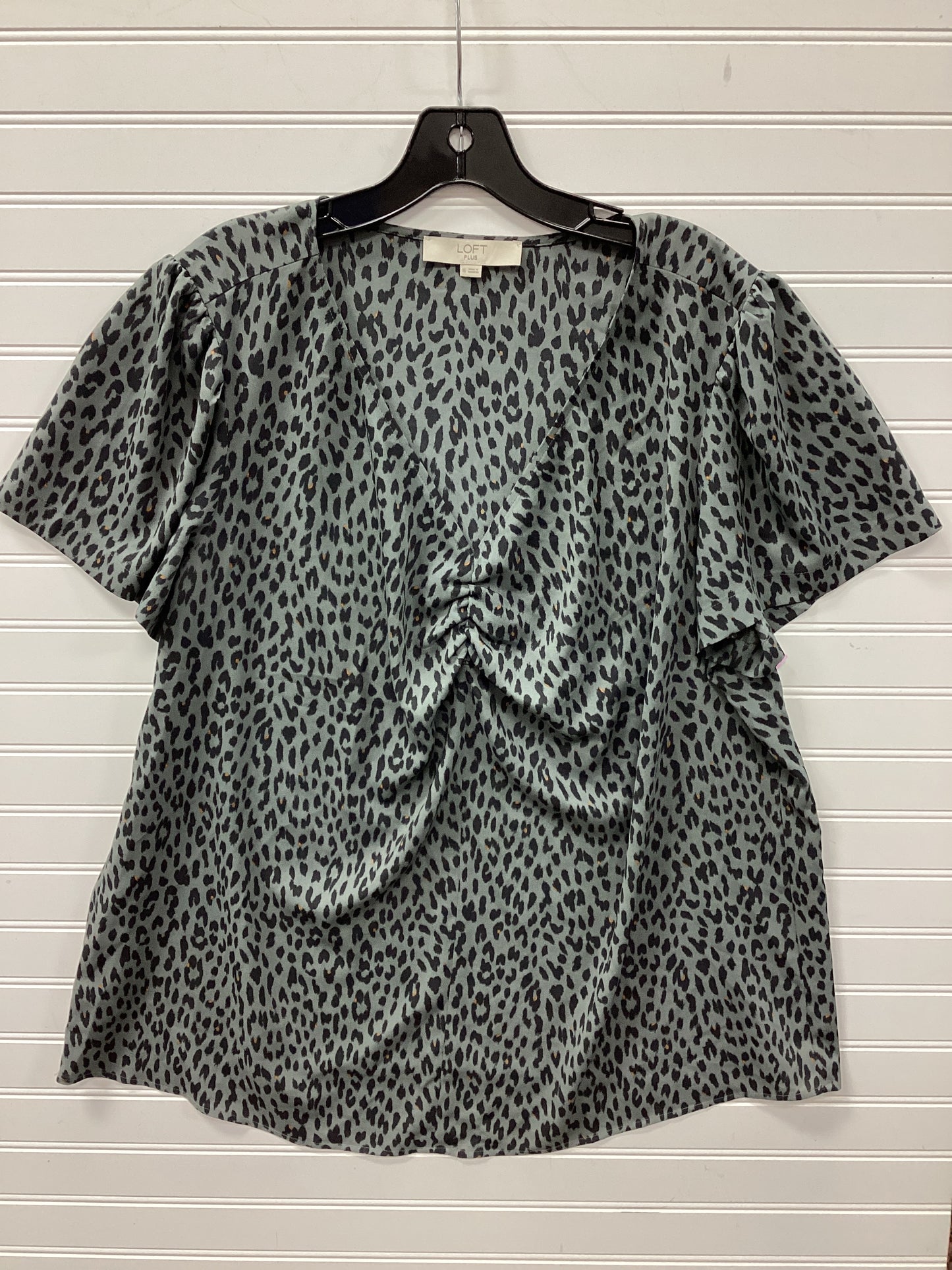 Top Ss By Loft In Grey, Size:Xl