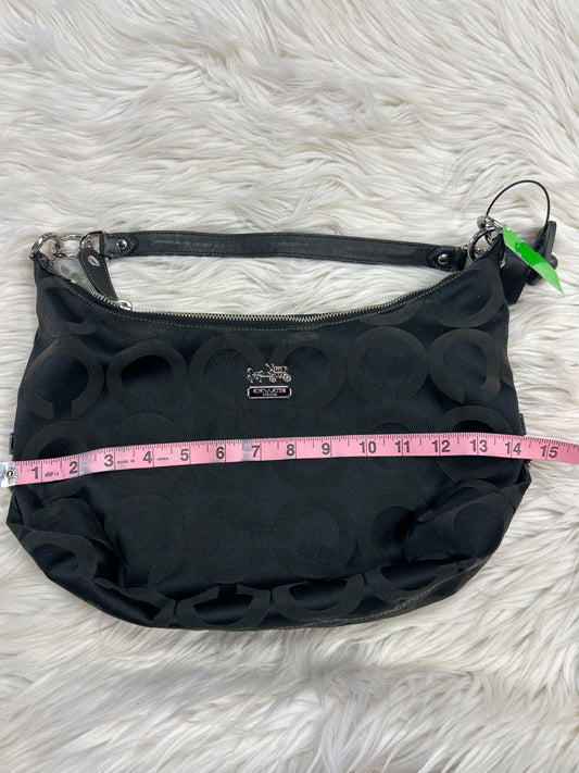 Handbag Designer By Coach In Black, Size:Medium
