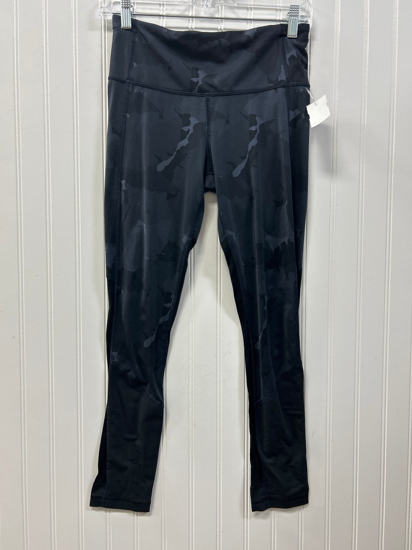 Athletic Leggings By Lululemon In Black & Grey, Size:6