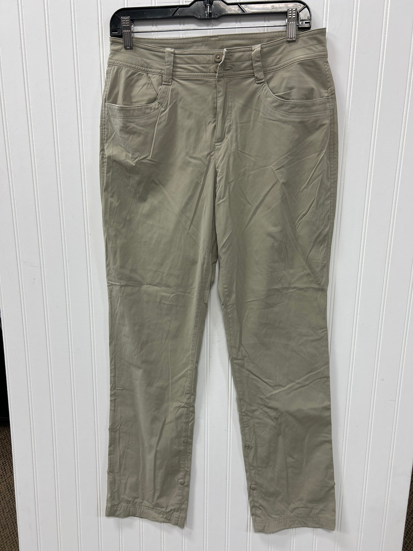 Athletic Pants By Eddie Bauer In Cream, Size:8