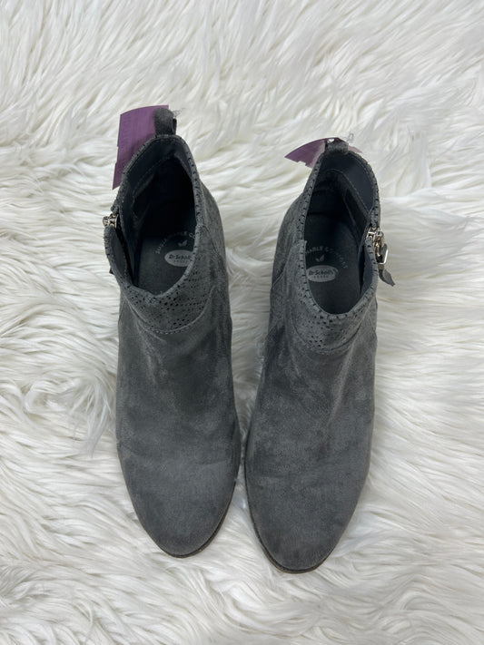 Boots Ankle Heels By Dr Scholls In Grey, Size:9