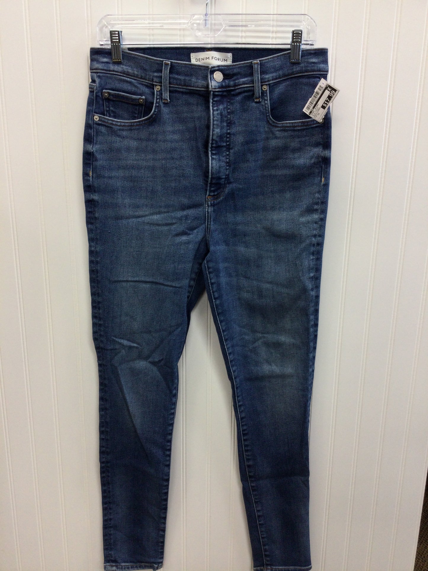 Jeans Skinny By Cmc In Blue Denim, Size:12