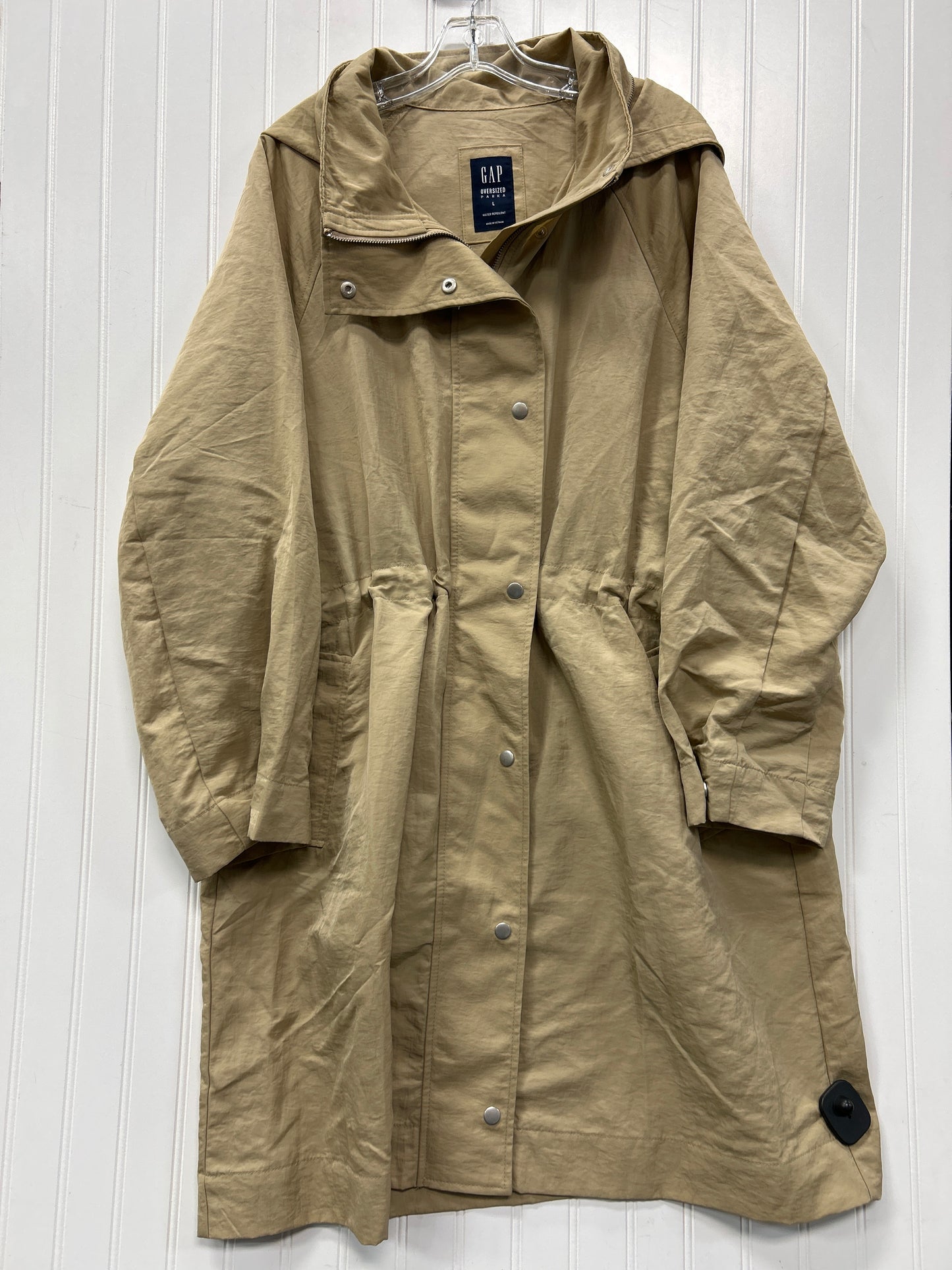 Coat Parka By Gap In Tan, Size:L