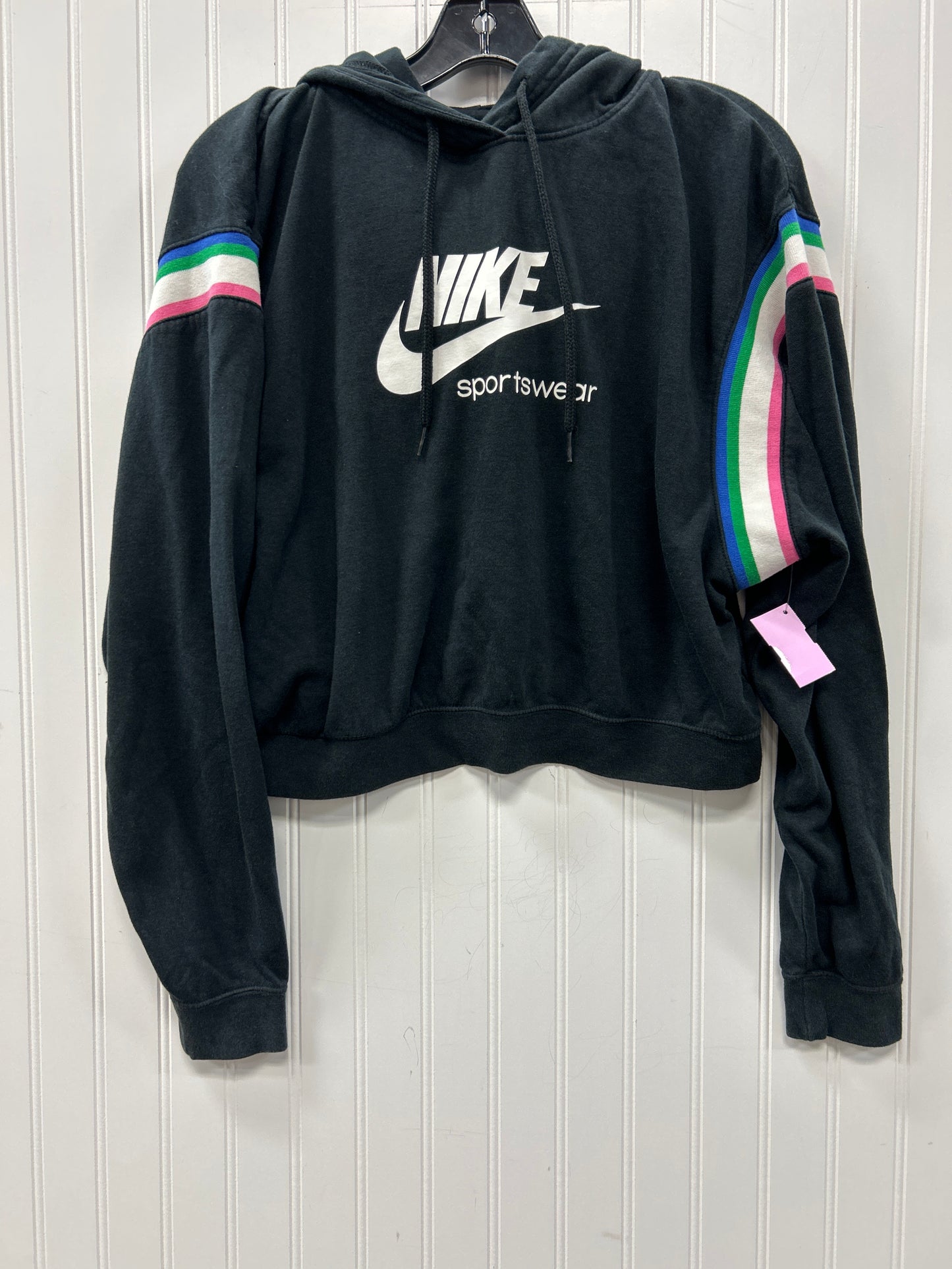 Athletic Top Ls Hoodie By Nike Apparel In Black, Size:M
