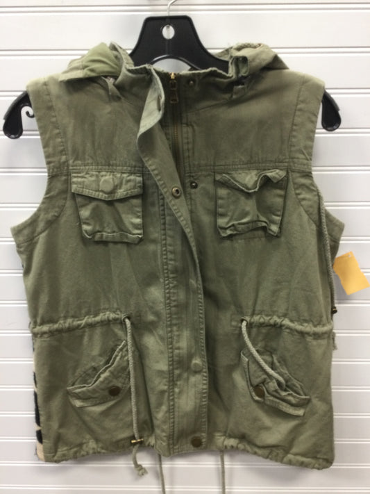 Vest Fleece By Clothes Mentor In Green, Size:S