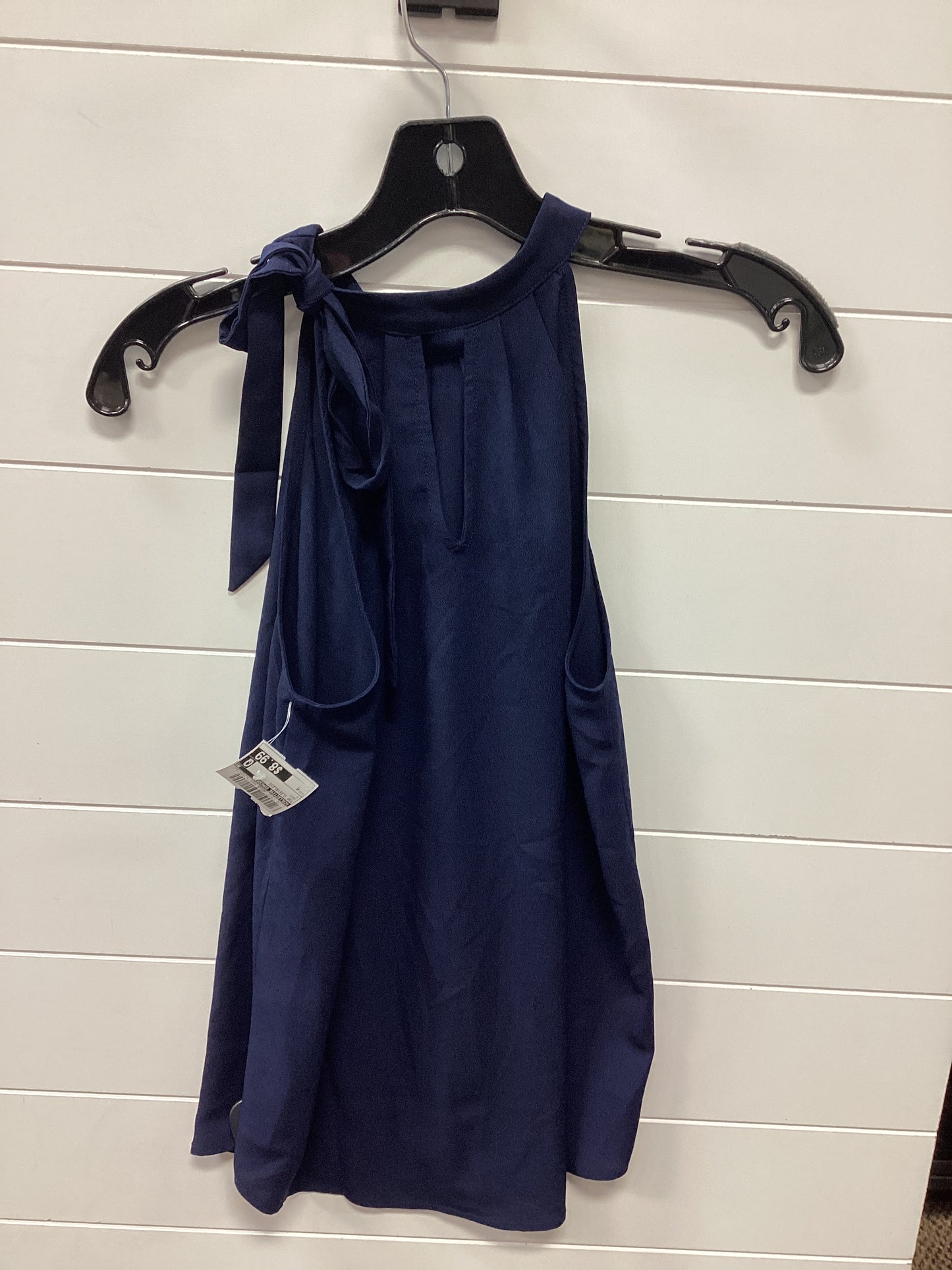 Top Sleeveless By Collective Concepts In Navy, Size:M