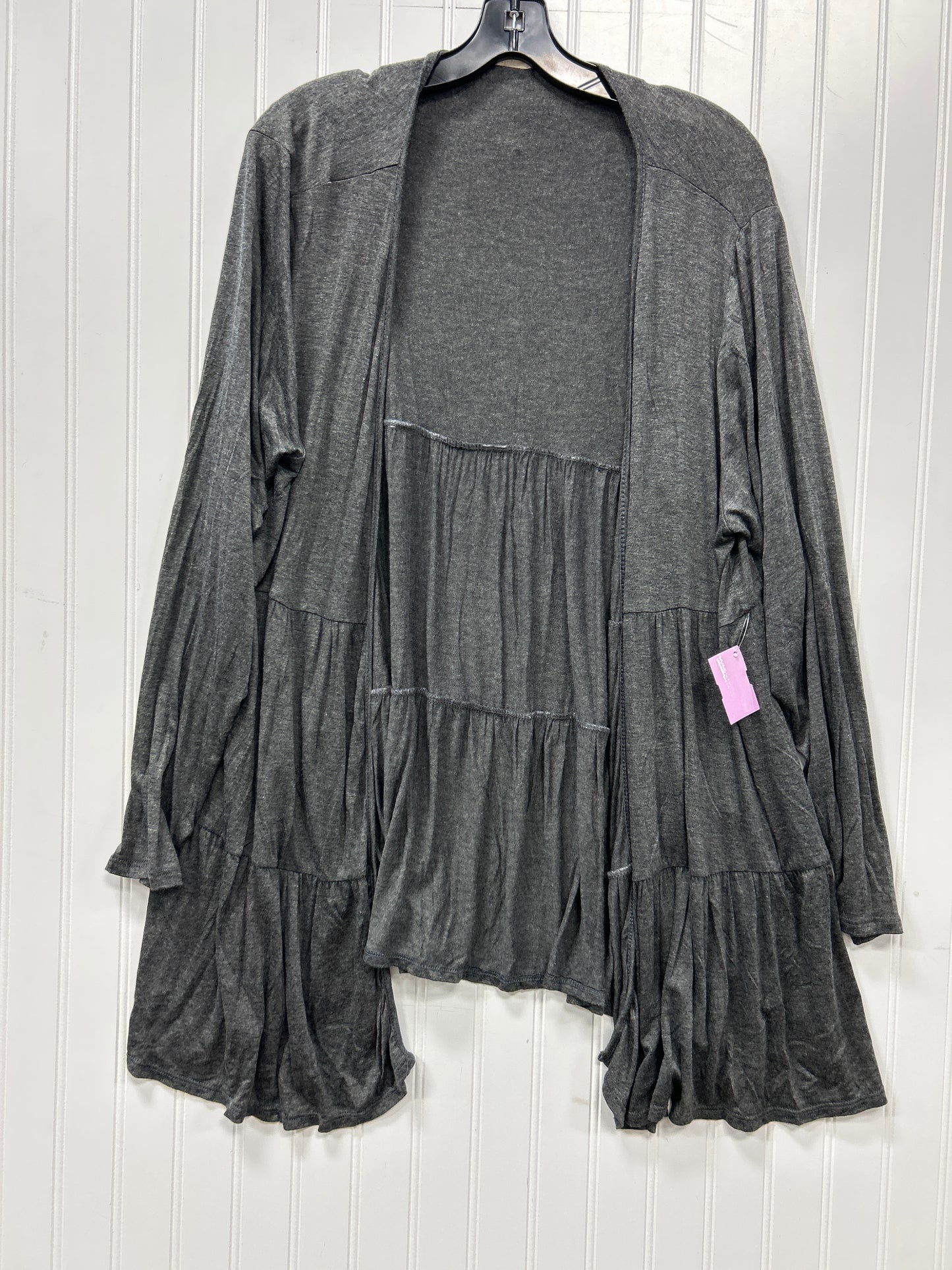 Cardigan By Cmc In Grey, Size:1X