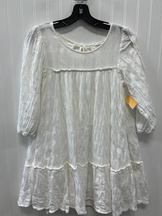 Dress Casual Midi By American Eagle In White, Size:Xs