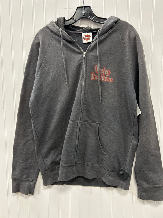 Sweatshirt Hoodie By Harley Davidson In Grey, Size:1X