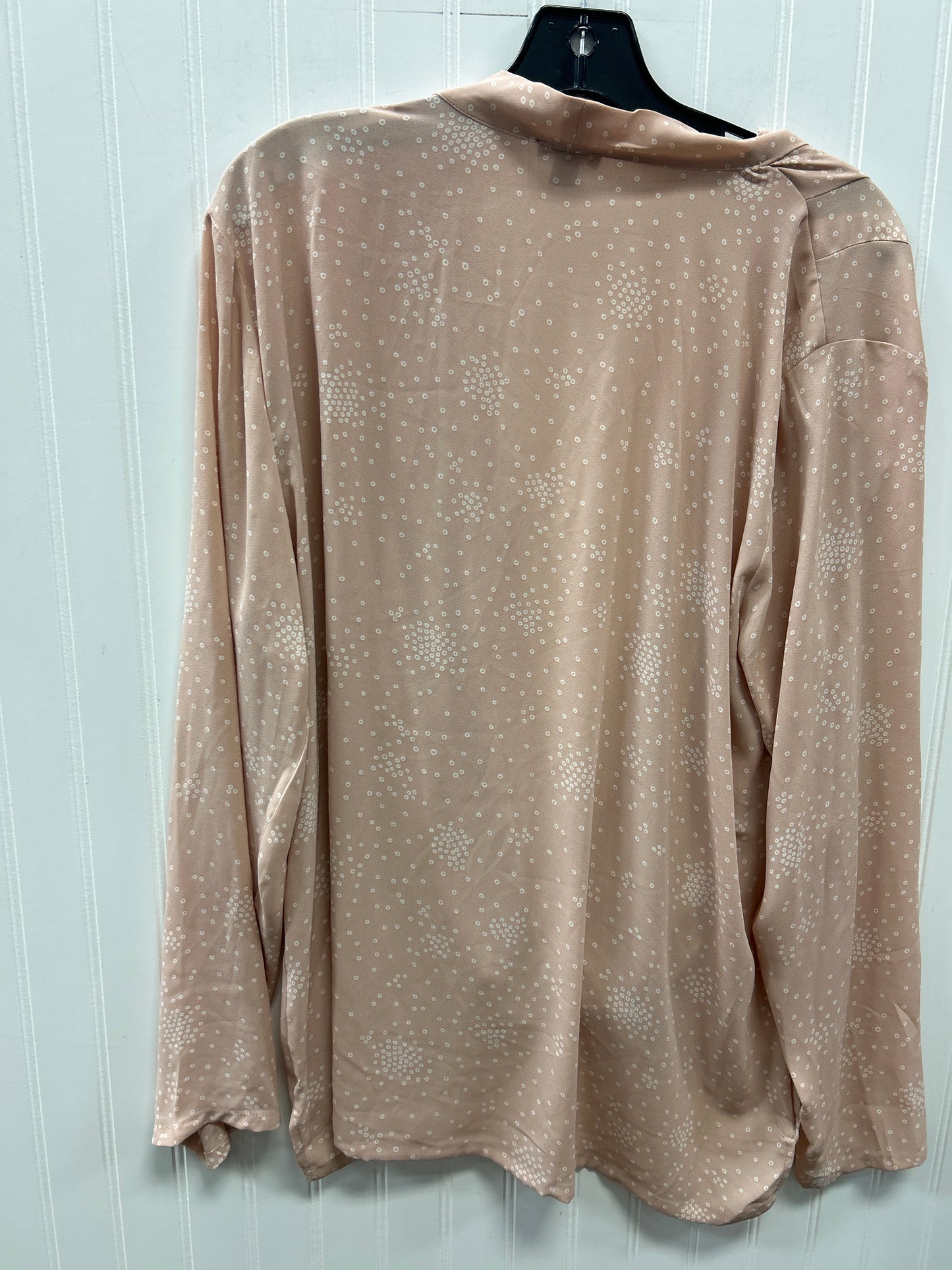 Blouse Ls By Ann Taylor In Pink, Size:Xl