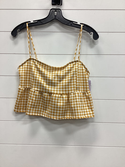 Top Sleeveless By Cmc In Yellow, Size:M