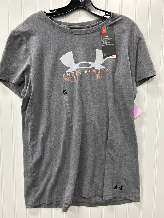 Athletic Top Ss By Under Armour In Grey, Size:Xl