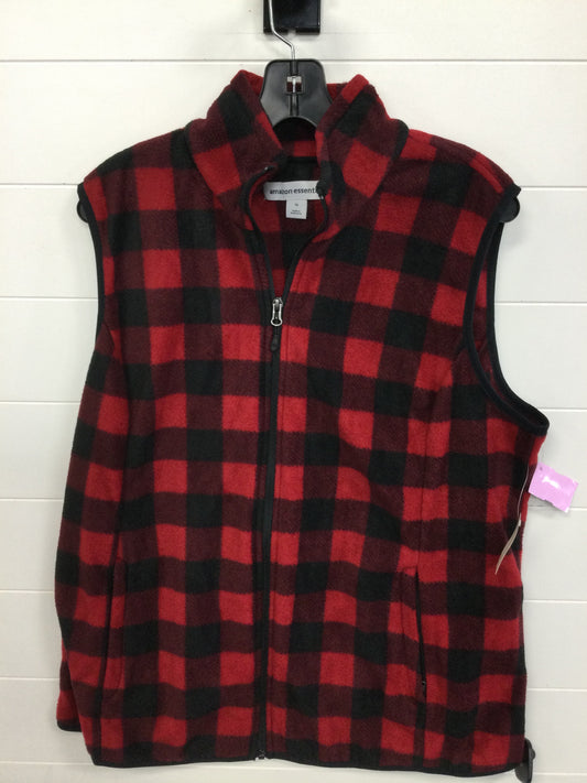 Vest Fleece By Amazon Essentials In Red, Size:1X