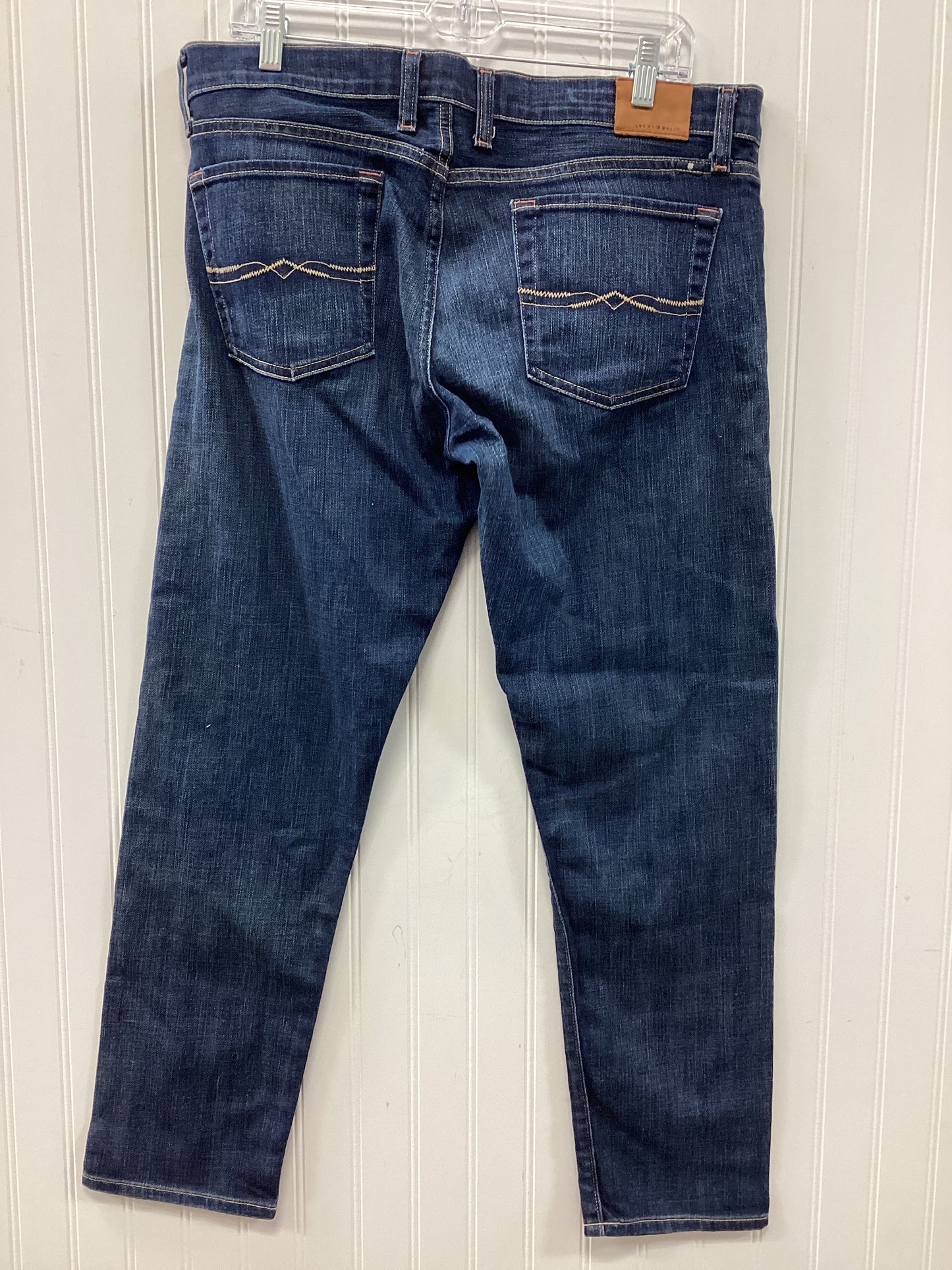 Jeans Skinny By Lucky Brand In Blue Denim, Size:14