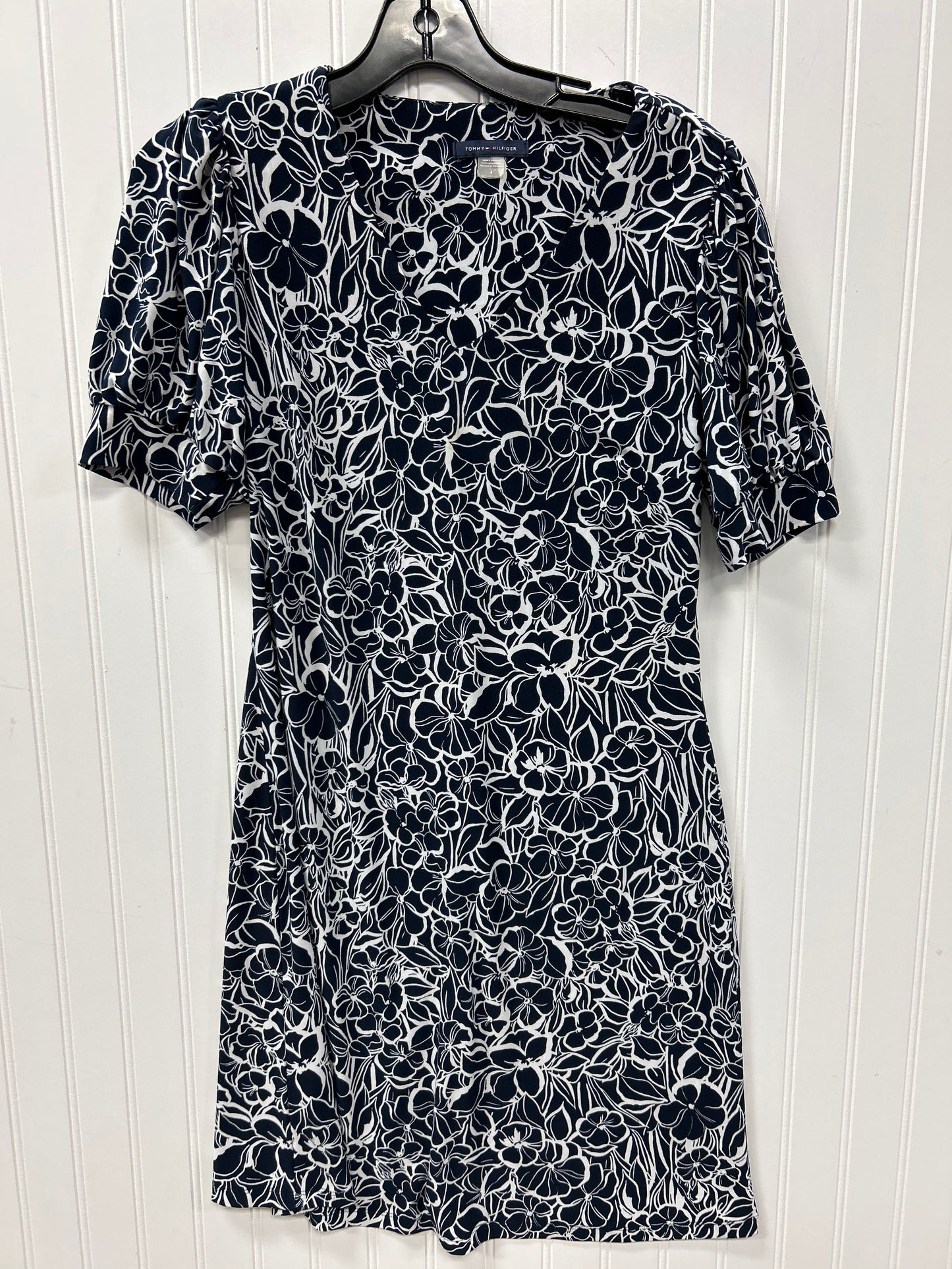Dress Casual Midi By Tommy Hilfiger In Navy, Size:4