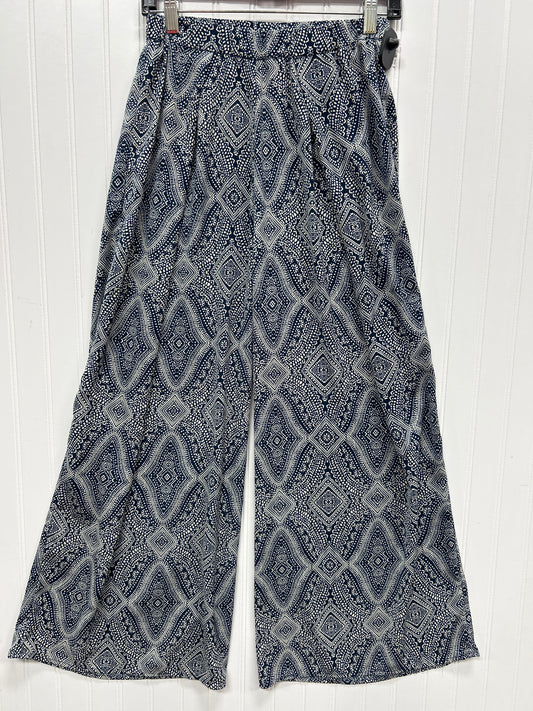 Pants Linen By H&M In Blue, Size:2