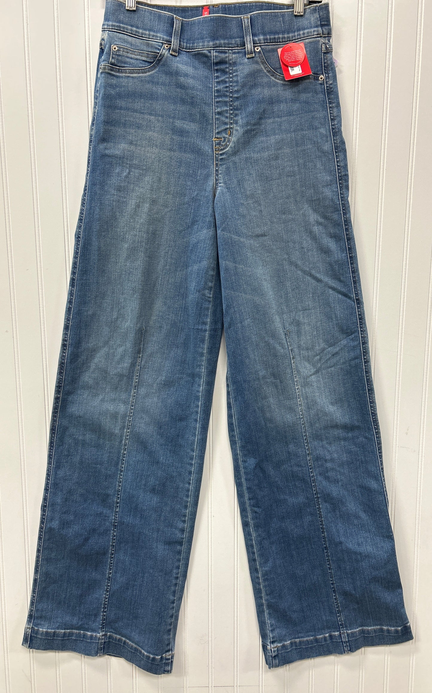 Jeans Wide Leg By Spanx In Blue Denim, Size:M