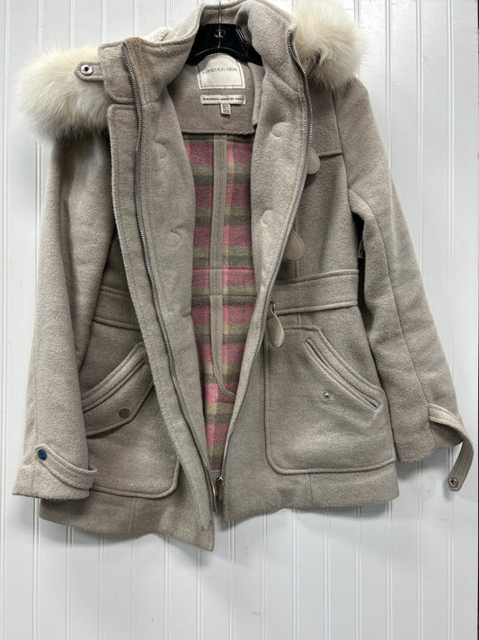 Coat Wool By Clothes Mentor In Grey, Size:8