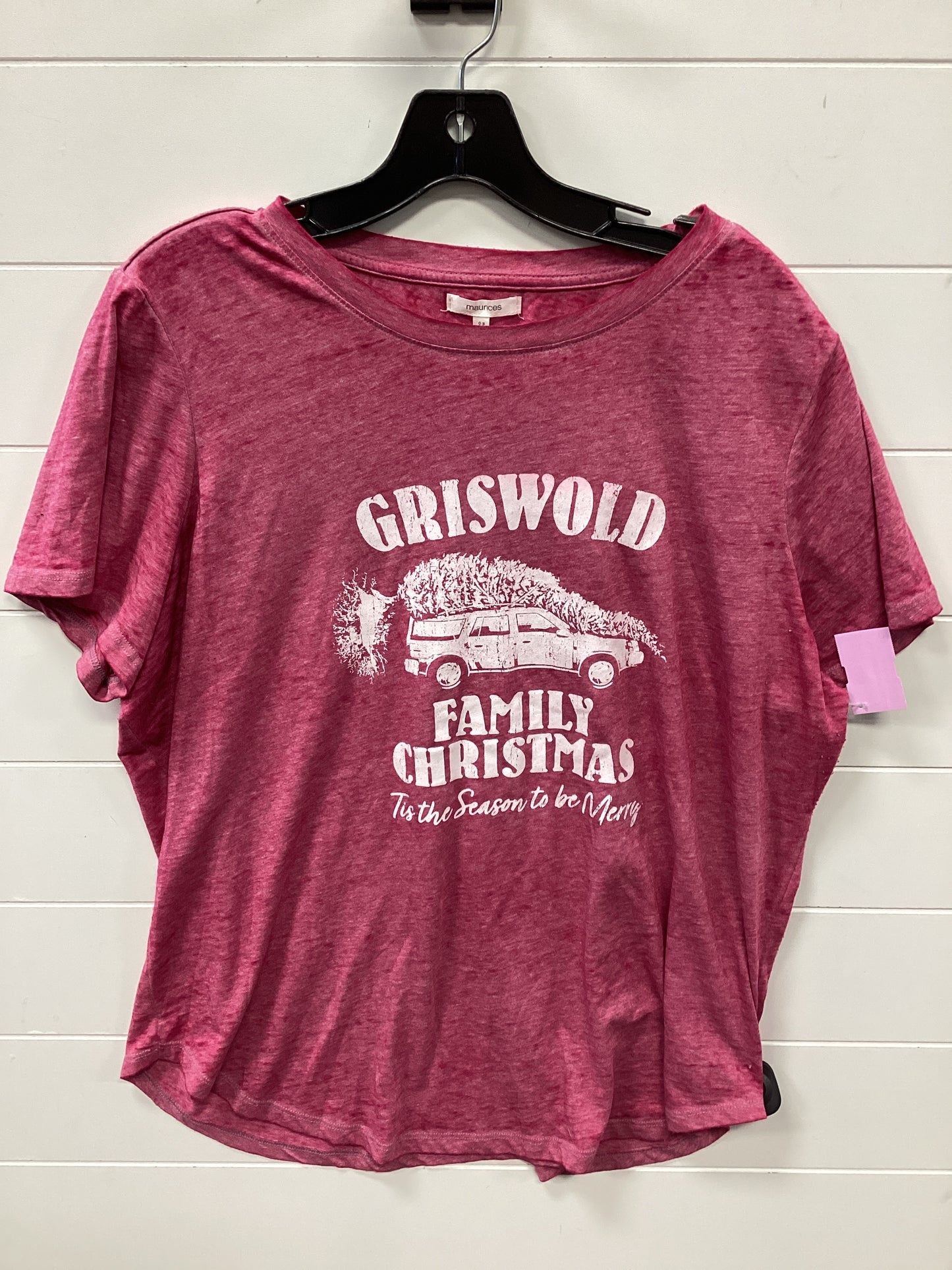 Top Ss By Maurices In Pink, Size:Xl