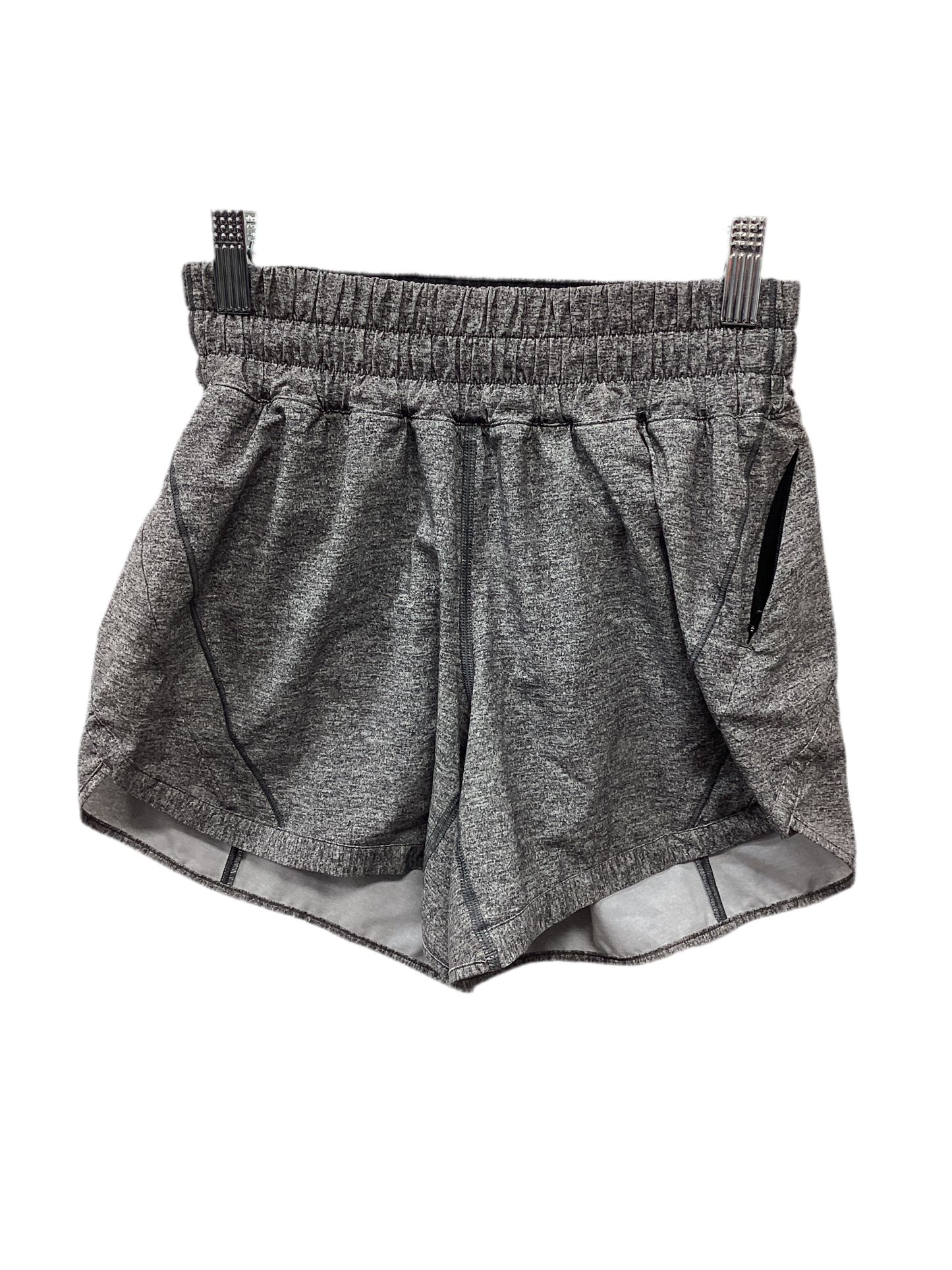 Athletic Shorts By Lululemon In Grey, Size:4
