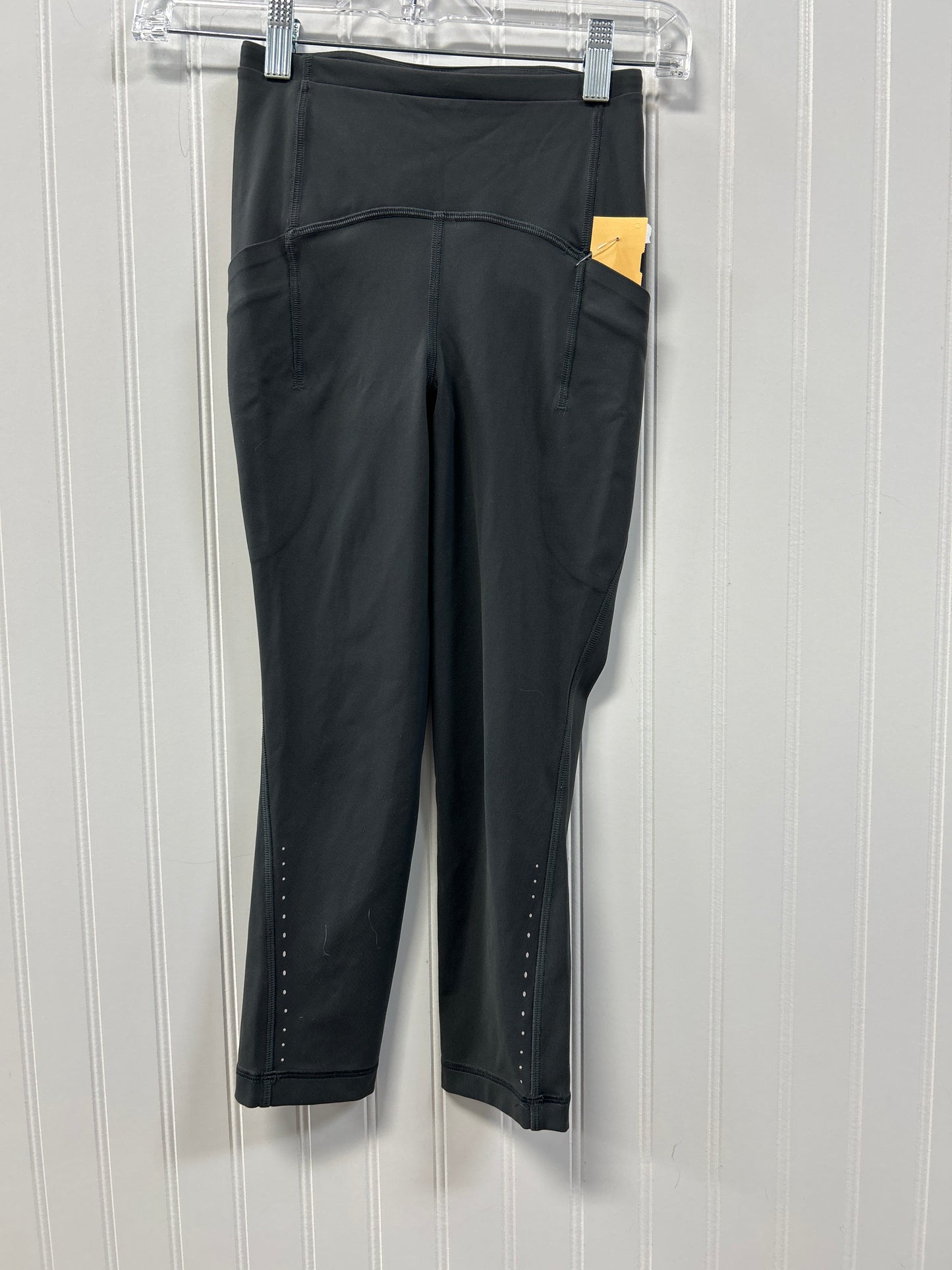 Athletic Leggings Capris By Lululemon In Grey, Size:0