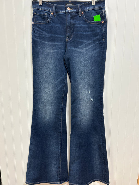 Jeans Straight By Express In Blue Denim, Size:4
