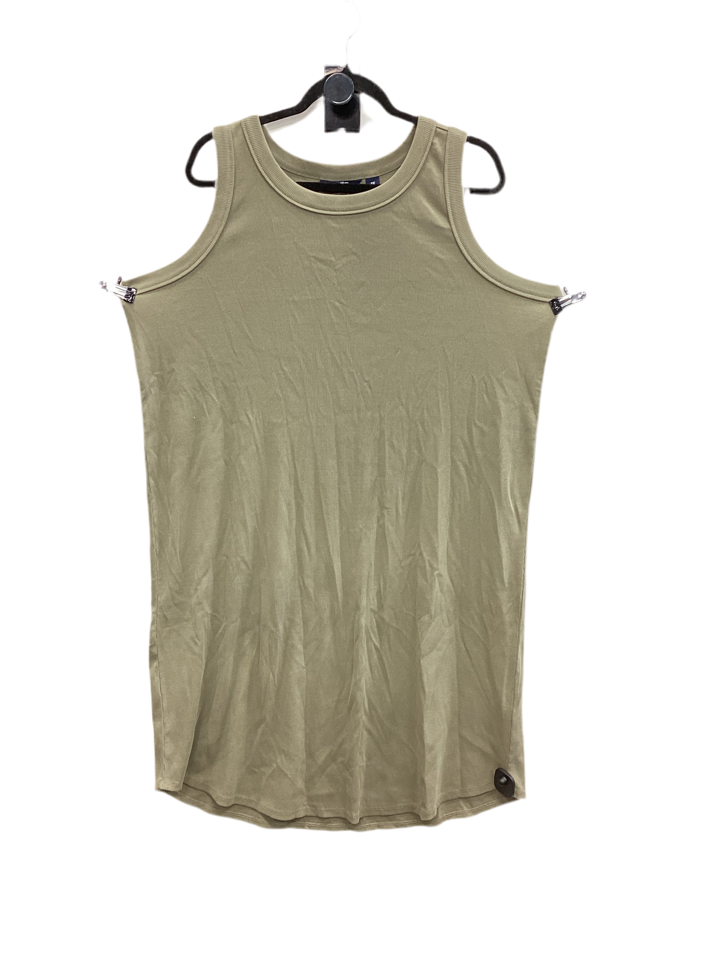 Dress Casual Midi By Lands End In Green, Size:1X