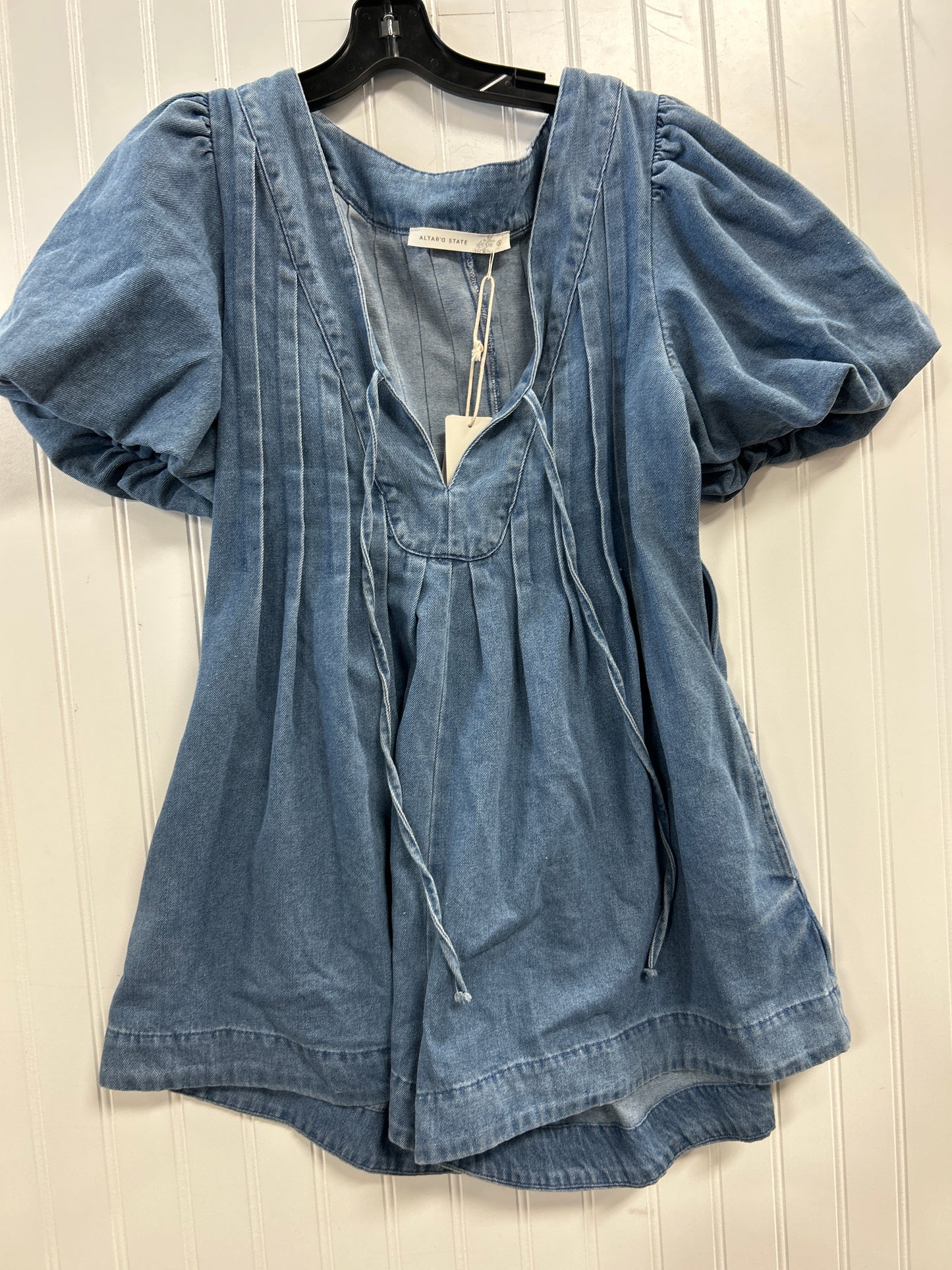 Romper By Altard State In Blue Denim, Size:S