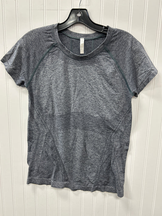 Athletic Top Ss By Athleta In Grey, Size:L