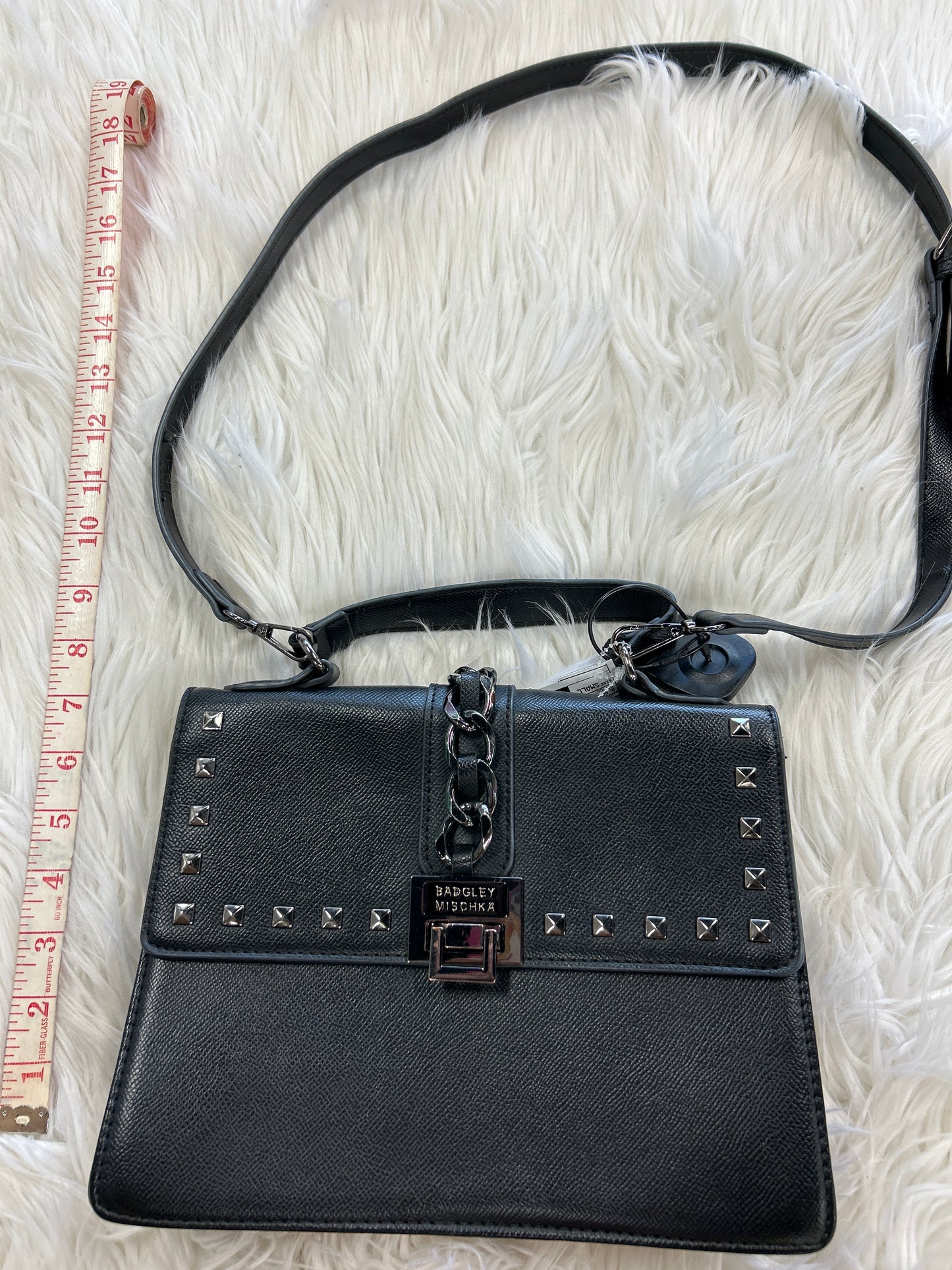 Handbag By Badgley Mischka In Black, Size:Small
