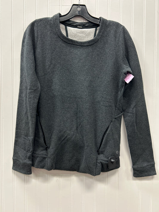 Athletic Sweatshirt Crewneck By Lululemon In Grey, Size:6