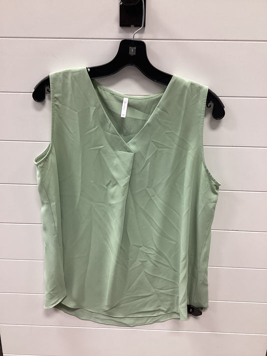 Top Sleeveless By Clothes Mentor In Green, Size:M