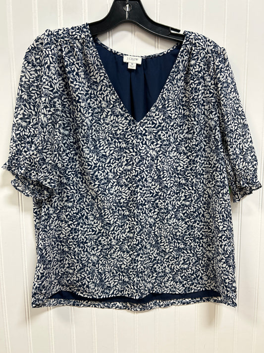 Top Ss By J. Crew In Blue, Size:M