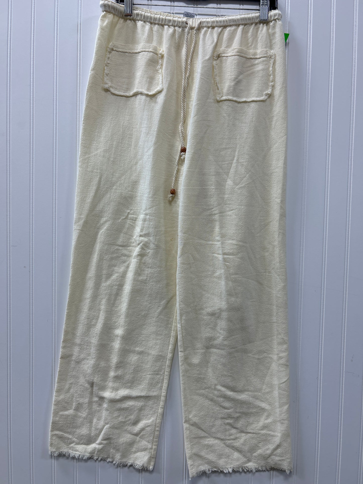 Pants Linen By Soft Surroundings In Cream, Size:S